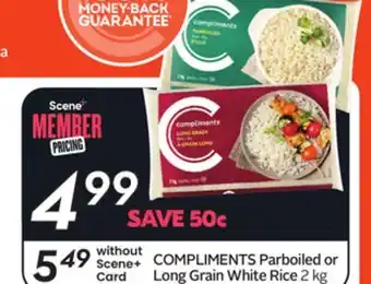 Sobeys COMPLIMENTS Parboiled or Long Grain White Rice offer