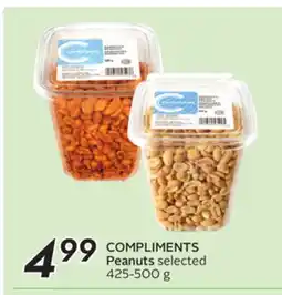 Sobeys COMPLIMENTS Peanuts offer