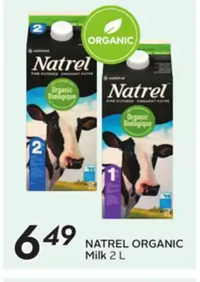 Sobeys NATREL ORGANIC Milk offer