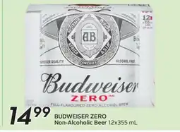 Sobeys BUDWEISER ZERO Non-Alcoholic Beer offer