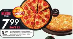 Sobeys Take & Bake Pizza offer