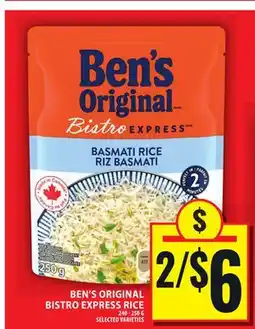 Food Basics BEN'S ORIGINAL BISTRO EXPRESS RICE offer