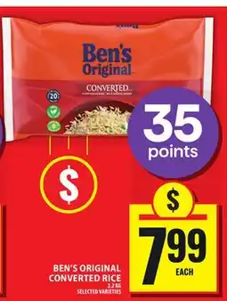 Food Basics BEN'S ORIGINAL CONVERTED RICE offer