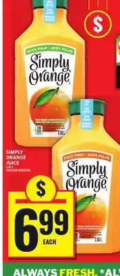 Food Basics SIMPLY ORANGE JUICE offer