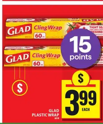 Food Basics GLAD PLASTIC WRAP offer