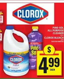 Food Basics PINE-SOL ALL PURPOSE CLEANER OR CLOROX BLEACH offer