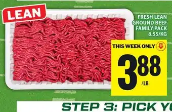 Food Basics FRESH LEAN GROUND BEEF FAMILY PACK offer