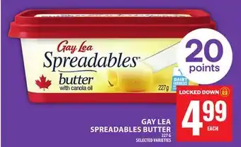 Food Basics GAY LEA SPREADABLES BUTTER offer