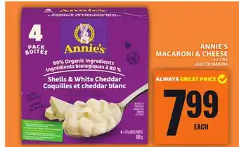 Food Basics ANNIE'S MACARONI & CHEESE offer