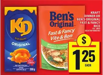 Food Basics KRAFT DINNER OR BEN'S ORIGINAL FAST & FANCY offer