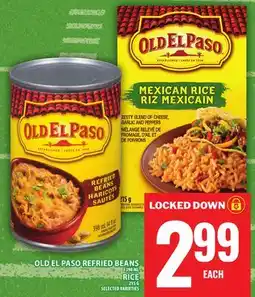 Food Basics OLD EL PASO REFRIED BEANS OR RICE offer