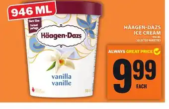 Food Basics HÄAGEN-DAZS ICE CREAM offer