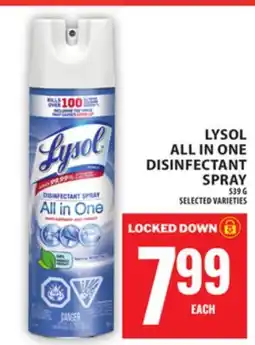 Food Basics LYSOL ALL IN ONE DISINFECTANT SPRAY offer