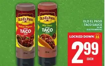 Food Basics OLD EL PASO TACO SAUCE offer