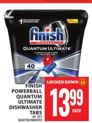 Food Basics FINISH POWERBALL QUANTUM ULTIMATE DISHWASHER TABS offer