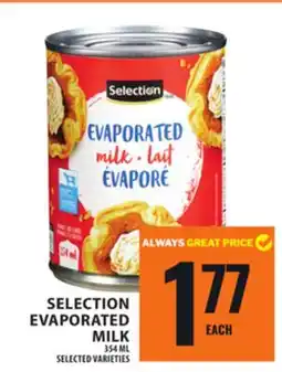 Food Basics SELECTION EVAPORATED MILK offer