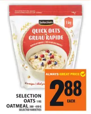 Food Basics SELECTION OATS OR OATMEAL offer