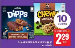 Food Basics QUAKER DIPPS OR CHEWY BARS offer