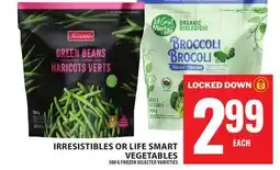 Food Basics IRRESISTIBLES OR LIFE SMART VEGETABLES offer