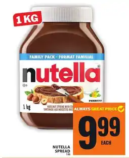 Food Basics NUTELLA SPREAD offer