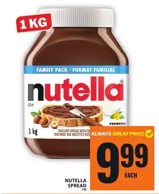 Food Basics NUTELLA SPREAD offer