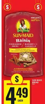 Food Basics SUN-MAID BREAD offer