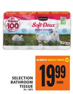 Food Basics SELECTION BATHROOM TISSUE offer