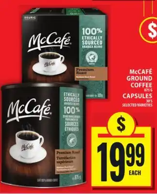 Food Basics McCAFÉ GROUND COFFEE OR CAPSULES offer