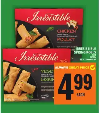 Food Basics IRRESISTIBLE SPRING ROLLS offer