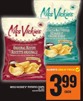 Food Basics MISS VICKIE'S POTATO CHIPS offer