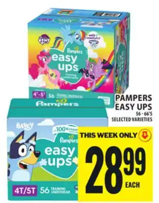 Food Basics PAMPERS EASY UPS offer