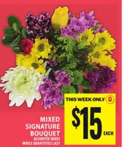 Food Basics MIXED SIGNATURE BOUQUET offer