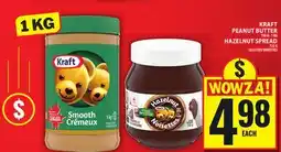 Food Basics KRAFT PEANUT BUTTER OR HAZELNUT SPREAD offer