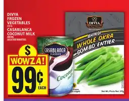 Food Basics DIVYA FROZEN VEGETABLES OR CASABLANCA COCONUT MILK offer