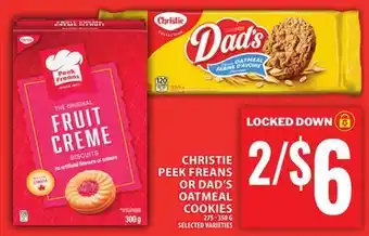 Food Basics CHRISTIE PEEK FREANS OR DAD'S OATMEAL COOKIES offer