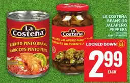 Food Basics LA COSTEÑA BEANS OR JALAPEÑO PEPPERS offer