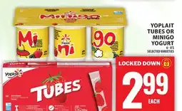 Food Basics YOPLAIT TUBES OR MINIGO YOGURT offer