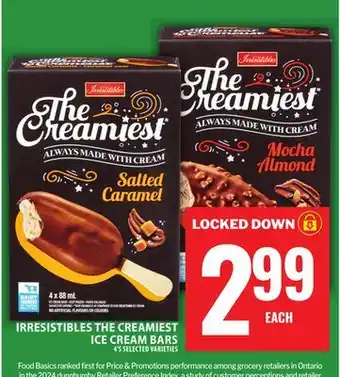 Food Basics IRRESISTIBLES THE ICE CREAM offer