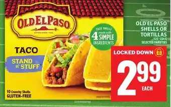 Food Basics OLD EL PASO SHELLS OR TORTILLAS offer