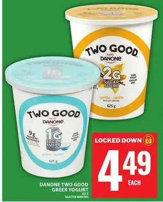 Food Basics DANONE TWO GOOD GREEK YOGURT offer