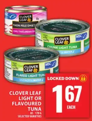 Food Basics CLOVER LEAF LIGHT OR FLAVOURED TUNA offer