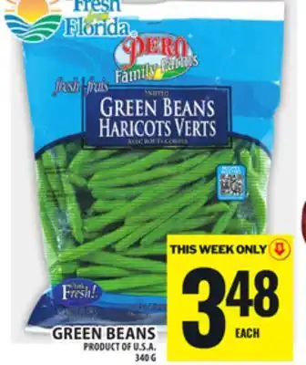 Food Basics GREEN BEANS PRODUCT OF U.S.A offer