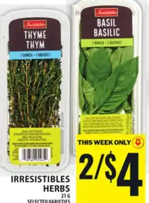 Food Basics IRRESISTIBLES HERBS offer