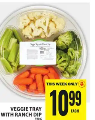 Food Basics VEGGIE TRAY WITH RANCH DIP offer