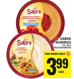 Food Basics SABRA HUMMUS offer