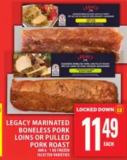 Food Basics LEGACY MARINATED BONELESS PORK LOINS OR PULLED PORK ROAST offer