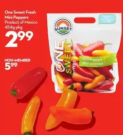 Longo's Sweet Fresh Mini Peppers offer