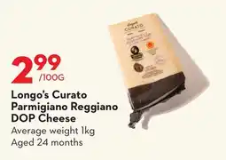 Longo's Curato Parmigiano Reggiano DOP Cheese offer