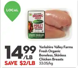 Longo's Fresh Organic Boneless, Skinless Chicken Breasts offer