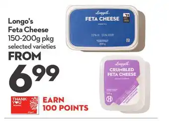 Longo's Feta Cheese offer